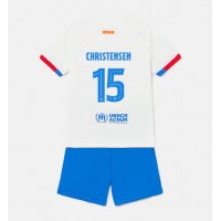 Dječji Nogometni Dres Barcelona Andreas Christensen #15 Gostujuci 2023-24 Kratak Rukav (+ Kratke hlače)